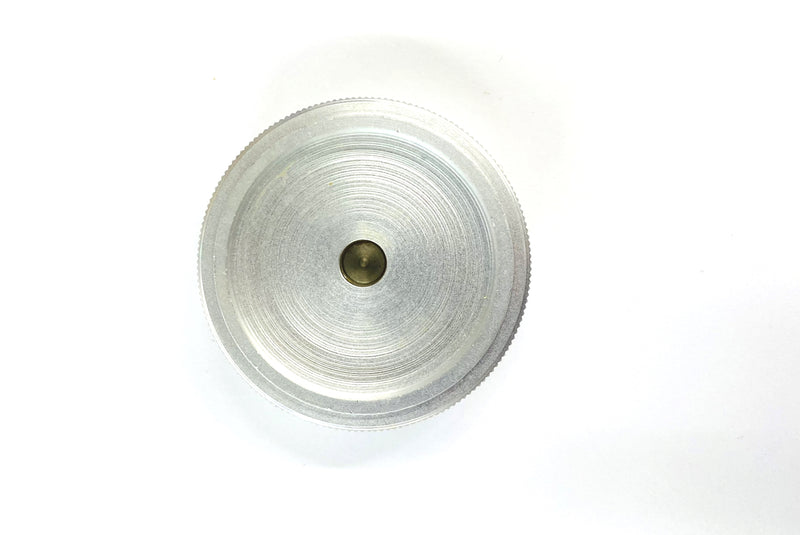 K-115, 1/4" Shaft, 1.72" Diameter Splined Solid Aluminum Knob (K115)