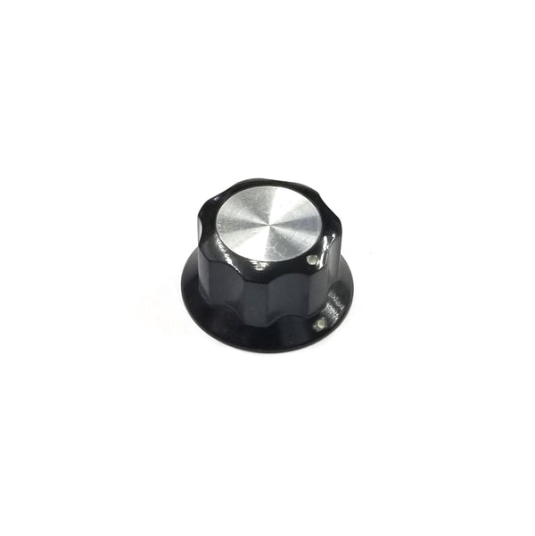 S-1745, 1/4" Shaft, 0.750" Diameter Knob w/ Indicator Dot & Inlay (K31)