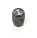 EH71-0D1S, EHC 1/8" Shaft, 0.500" Diameter Straight Knurled Knob (K40)