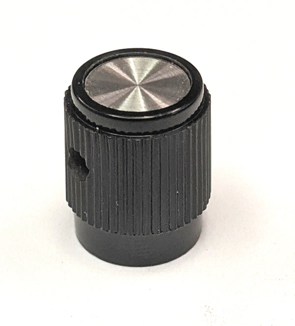 EH71-0D1S, EHC 1/8" Shaft 0.500" Diameter Straight Knurled Knob w/ Inlay (K43)