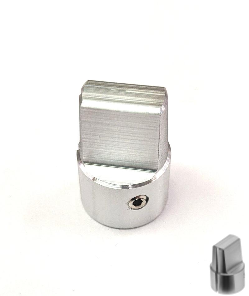 KCB500A1/8, Alcoknob 1/8" Shaft 0.500" Diameter Aluminum Tapered Knob (K45)
