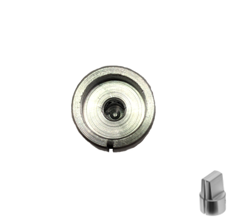 KCB500A1/8, Alcoknob 1/8" Shaft 0.500" Diameter Aluminum Tapered Knob (K45)