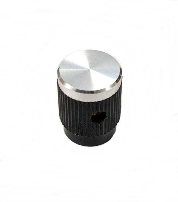 EH71-0D1S, EHC 1/8" Shaft 0.500" Diameter Straight Knurled Knob w/ Cap (K47)