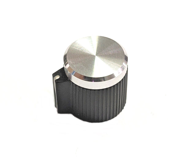 EH71-0SB1S, EHC 1/8" Shaft 0.500" Diameter Straight Knurled Knob w/ Cap (K51)