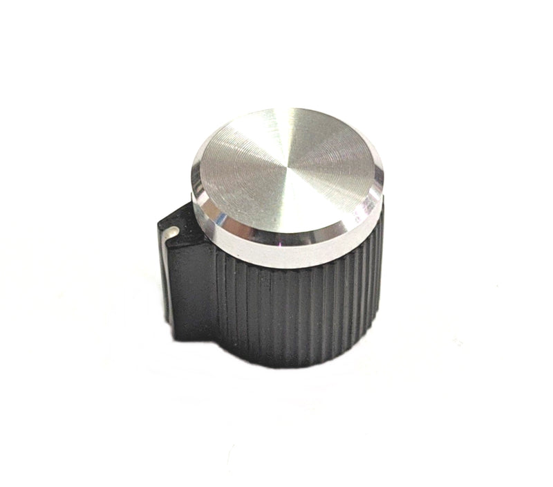 EH71-0SB1S, EHC 1/8" Shaft 0.500" Diameter Straight Knurled Knob w/ Cap (K51)