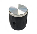 EH71-1D1S, EHC 1/8" Shaft 0.700" Diameter Skirted Knob w/ Cap (K69)