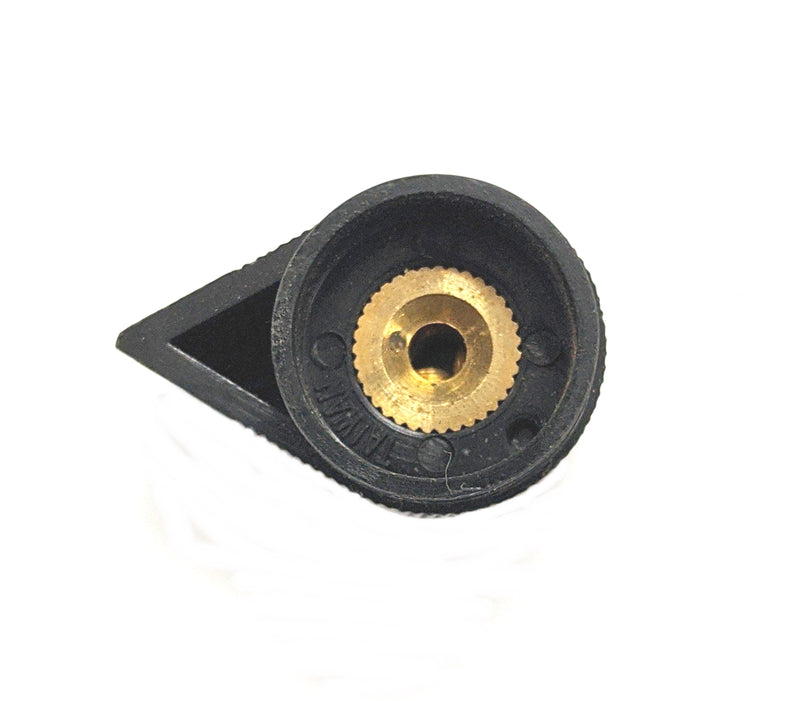 EH71-1K1S, EHC 1/8" Shaft 0.700" Diameter Skirted Pointer Knob w/ Inlay (K76)