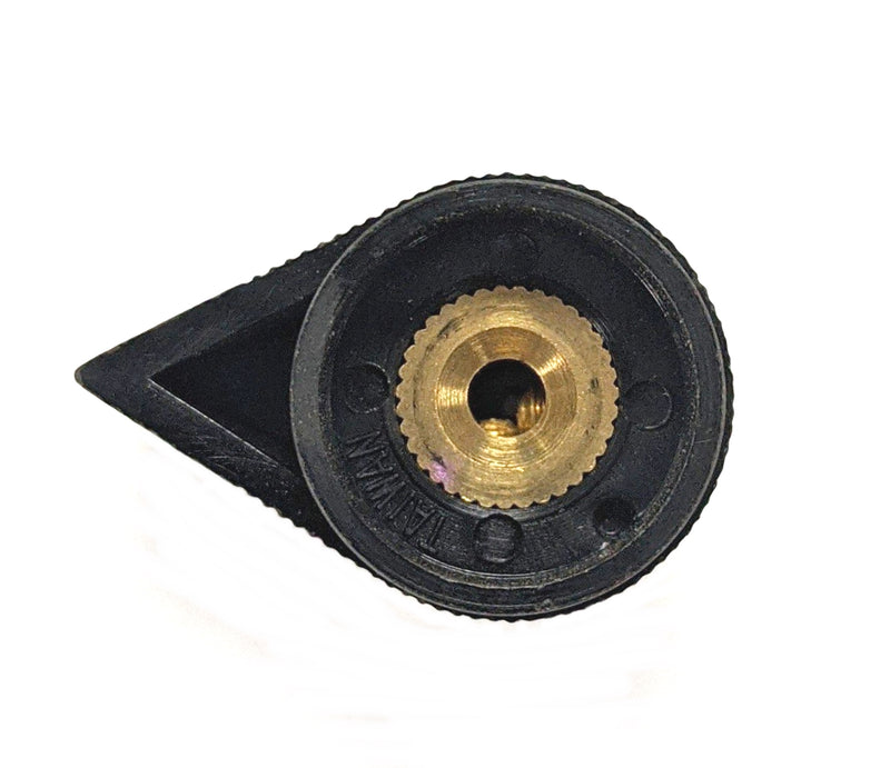 EH71-1K1S, EHC 1/8" Shaft, 0.700" Diameter Skirted Pointer Knob w/ Cap (K80)