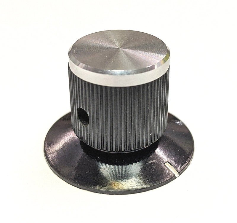 EH71-1G1S, EHC 1/8" Shaft 0.700" Diameter Knurled Dial Knob w/ Cap (K82)