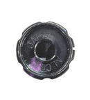 KA700B1/4, Alcoknob 1/4" Shaft 0.750" Diameter 6-Flute Aluminum Knob w/ Line