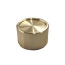 KHF900G1/4, Alcoknob 1/4" Shaft 0.937" Diameter Gold Colored Aluminum Knob