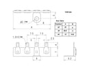 L-3552-3P, Sato Parts 3 Position Phenolic Terminal Strip