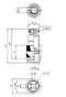 61-638, 8 Pin Male In-Line CB Mic or Ham Radio Mobile Microphone Connector