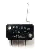 Vintage Mulon LTN-702, SPDT ON-(ON) Low Force Wire Lever Switch 5A @ 250V