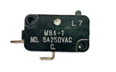 Mulon M8A-1, SPST-NO OFF-(ON) Pin Plunger micro switch 5A @ 250V AC