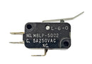 Mulon M8LP-5002, SPDT ON-(ON) 15° Bent Lever micro switch 5A @ 250V AC