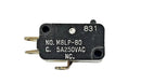 Mulon M8LP-80, SPDT ON-(ON) Pin Plunger micro switch 5A @ 250V AC