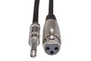 MCH-110, Hosa Microphone Cable, Hosa XLR3F to 1/4 in TS, 10 ft
