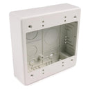 TSRW-JBD2 Double Gang Junction Box, 2" Deep, PVC, WH