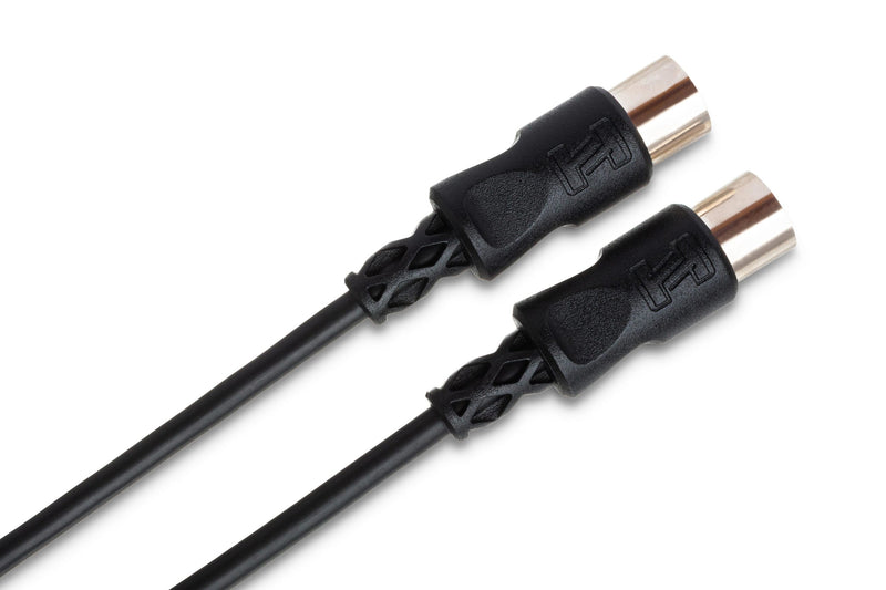 MID-310BK, Hosa MIDI Cable, 5-pin DIN to Same, 10 ft