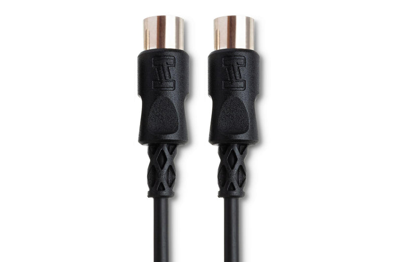 MID-310BK, Hosa MIDI Cable, 5-pin DIN to Same, 10 ft