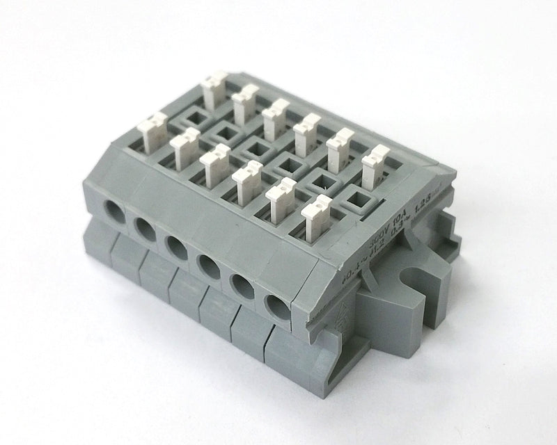 ML-1700-A-6P, Sato Parts 6 Position Screwless Terminal Block ~ 10A @ 300V