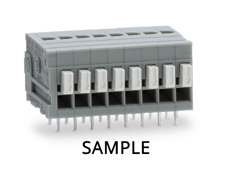 ML-700-NH-6P, Sato Parts 6 Position Screwless Terminal Barrier Block ~ 3A @ 50V
