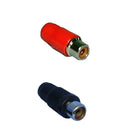Philmore MS15, 2 Pack of RCA Female Phono Jacks ~ 1 Black and 1 Red
