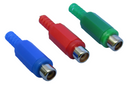 Philmore MS173, 3 Pack of RCA Female Phono Jacks ~ 1 Each Red, Green & Blue RGB