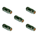 Philmore MS9, 5 Pack of RCA Female Phono Jacks ~ Shielded Nickel Plated