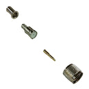 MU-3242, Pan Pacific Mini UHF Male Connector for RG-58A/U Coax Cable ~ 4 Piece