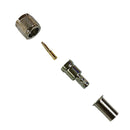 MU-3242, Pan Pacific Mini UHF Male Connector for RG-58A/U Coax Cable ~ 4 Piece