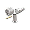 MU-3242, Pan Pacific Mini UHF Male Connector for RG-58A/U Coax Cable ~ 4 Piece