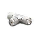 MU-7236, Pan Pacific Mini UHF Female-Female-Female (Jack-Jack-Jack) T Adapter
