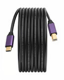 MVO MV-USBC-USB2.0 B-6, 6 Foot USB C to USB B Printer Cable