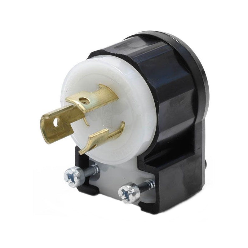 MV4720RA, MVO  Right Angle 15A 125V 2 Pole 3 Wire NEMA L5-15P Locking Plug