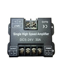MVLED-AMP, MVO 1 Channel Signal Amplifier Controller Work with V- V+ Single Color 2Pin LED Strip Suitable for Long Distance Light Projects DC5V DC12V DC24V Max 30A