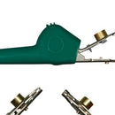 MVTP330 Green, MVO Alligator Clip Bed of Nail and Single Spike Angled Nose Large Test Probe