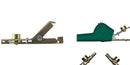 MVTP330 Green, MVO Alligator Clip Bed of Nail and Single Spike Angled Nose Large Test Probe
