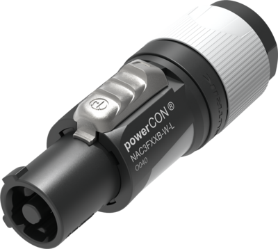 NAC3FXXB-W-L, Neutrik PowerCON Female, 3-Conductor Connector (Replaces NAC3FCB)