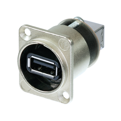 NAUSB-W, Neutrik D-Series, Panel Mount Reversible USB Gender Changer