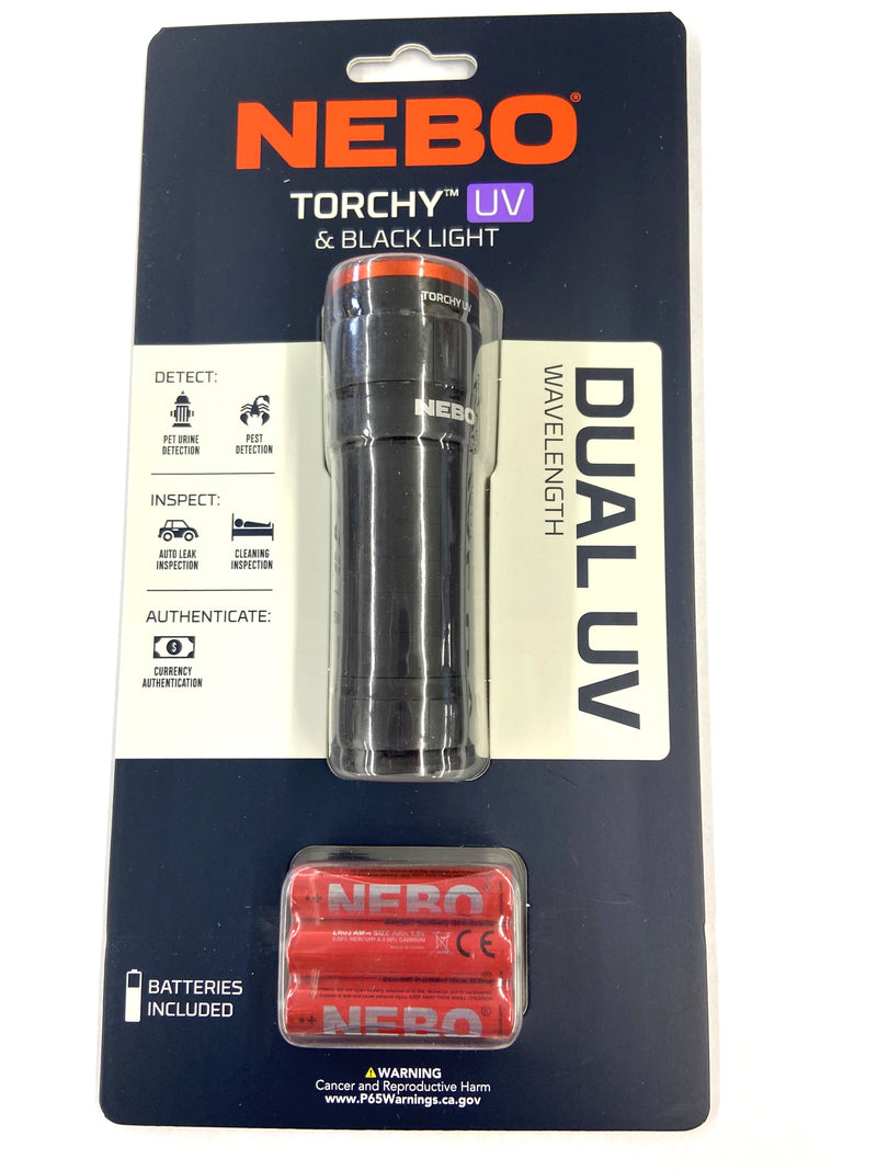 FLT-1061, Nebo Torchy UV & Blacklight with Dual Band UV-A Technology