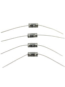 Lot of 4 Catalina 2.2uF @ 100V Non Polarized Axial Electrolytic Capacitors