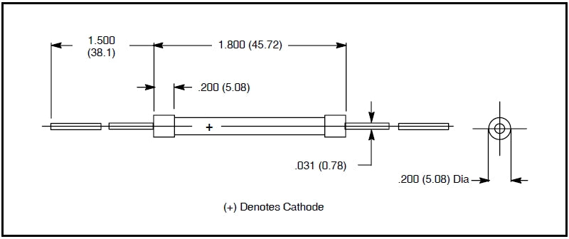 NTE118, 7.5KV@500mA TV High Voltage Selenium Rectifier ~ (ECG118, GECR-1)