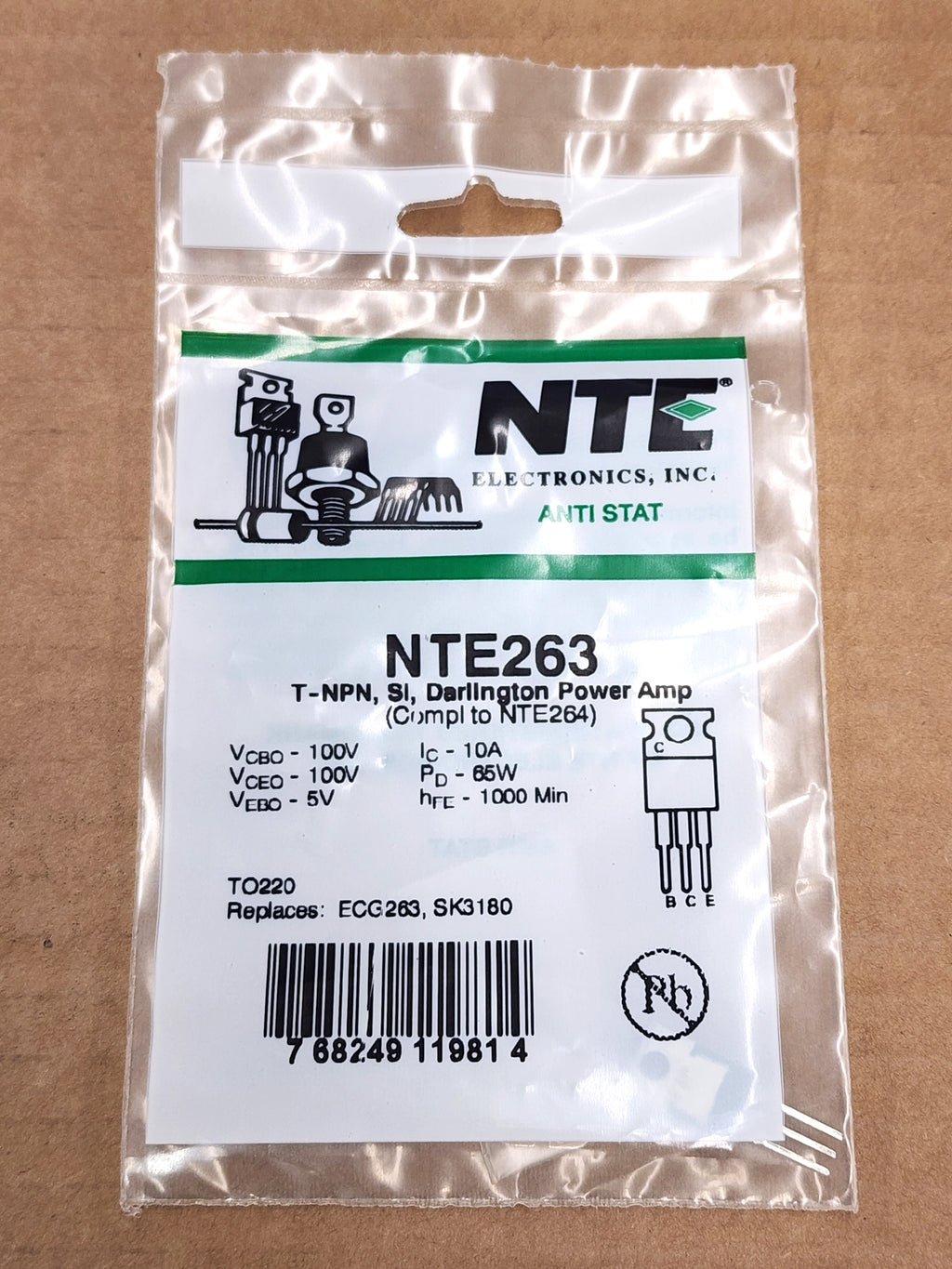 NTE Electronics NTE4926 Diodo Unidirezionale Per Sovratensione - Foto 3