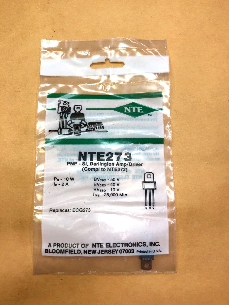 NTE273, 2A@50V PNP Transistor Darlington Amp/Switch ~ TO-202N (ECG273)