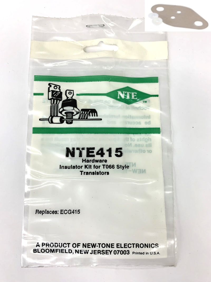 NTE415, Insulator Kit (Mica And Bushings) For TO-66 Type Package ~ (ECG415)