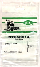 NTE5061A, 2.4V @ 1W Zener Diode 5% ~ DO-41 Axial Lead Case (ECG5061A)
