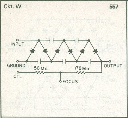 NTE557, 5 Step Tripler w/Damper Diode & Internal Focus Divider Network 30KV@2mA