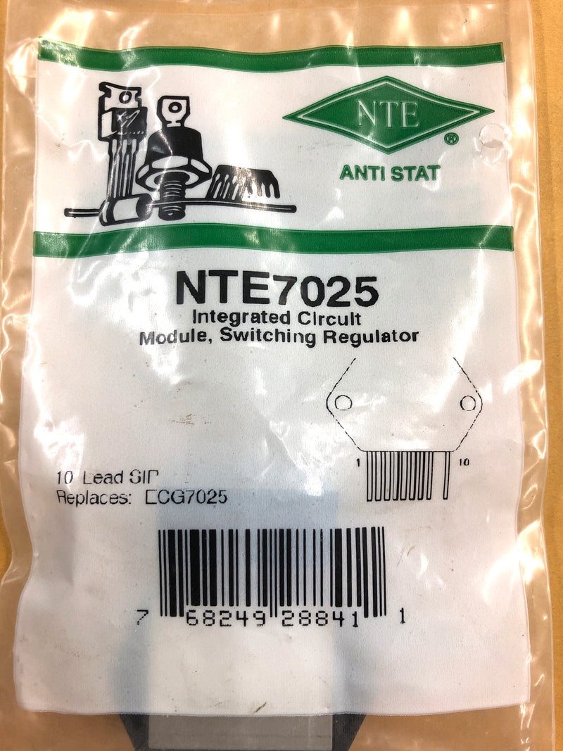 NTE7025, 85 to 280V AC Switching Regulator Power IC ~ 10 PIN SIP-M (ECG7025)